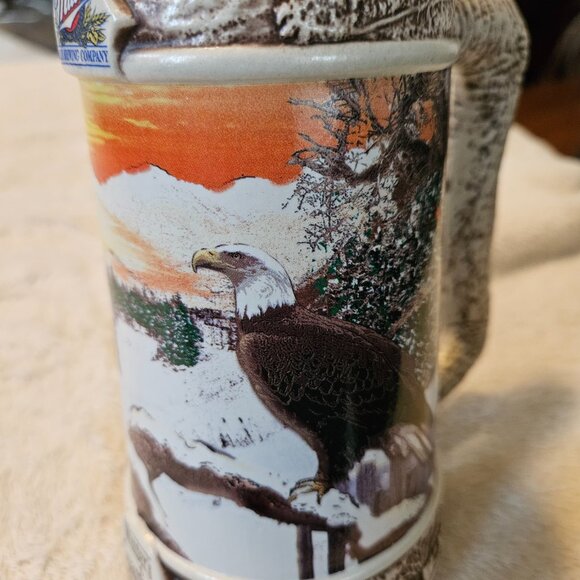Miller Brewing Co - "Winter's Guardians" Stein - America's Majestic Wildlife - Picture 2 of 9
